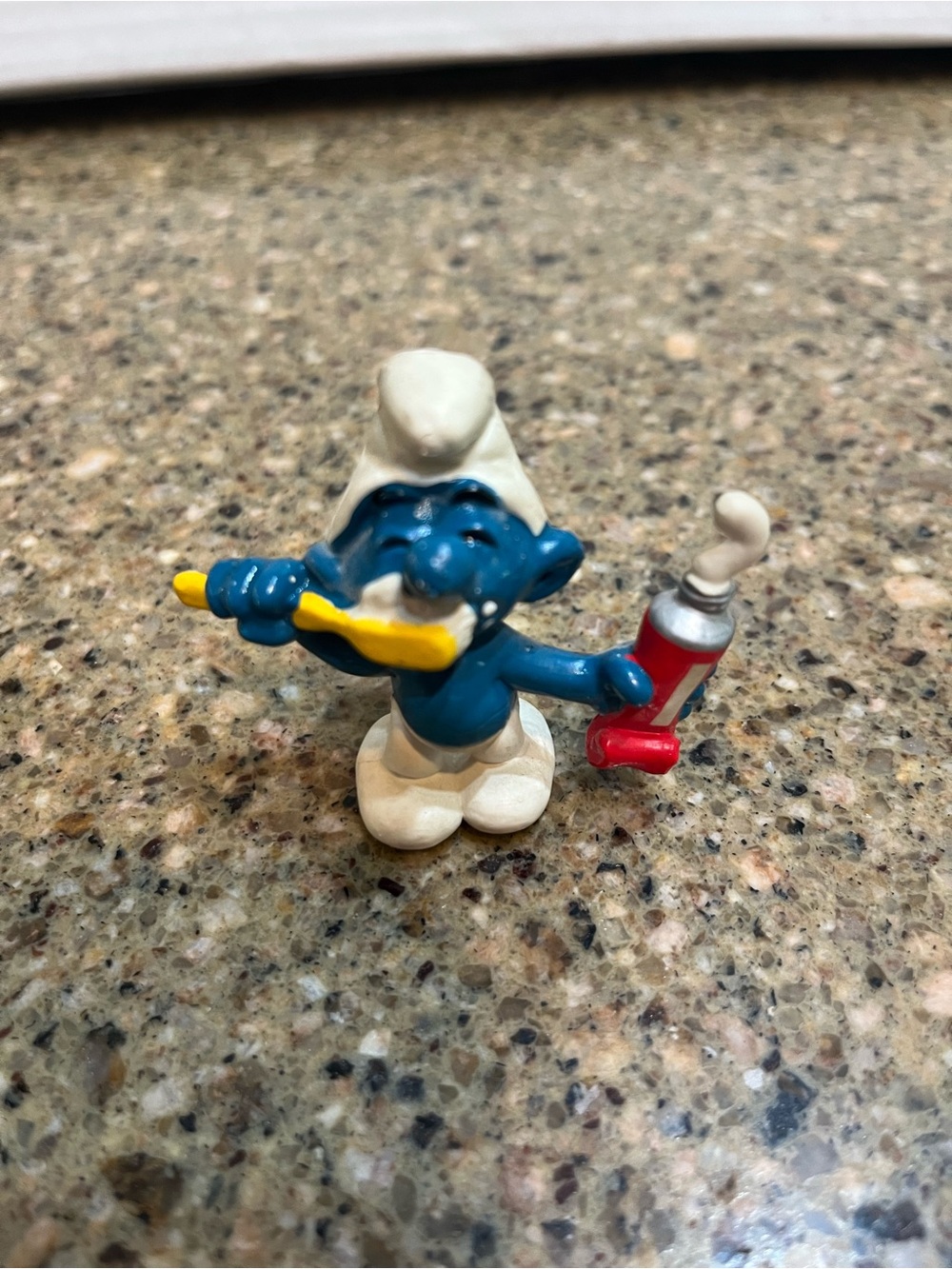Brushing Teeth Smurf 1979